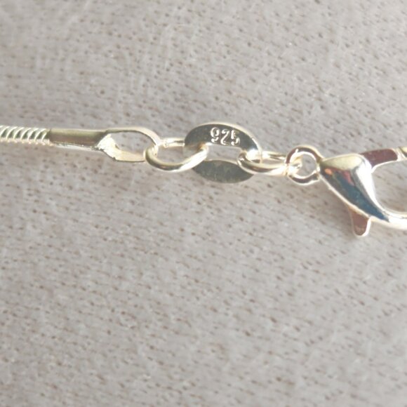 Labradorite Moonstone Decorative Bail Pendant Sterling Necklace Handcrafted NWOT - Picture 9 of 9